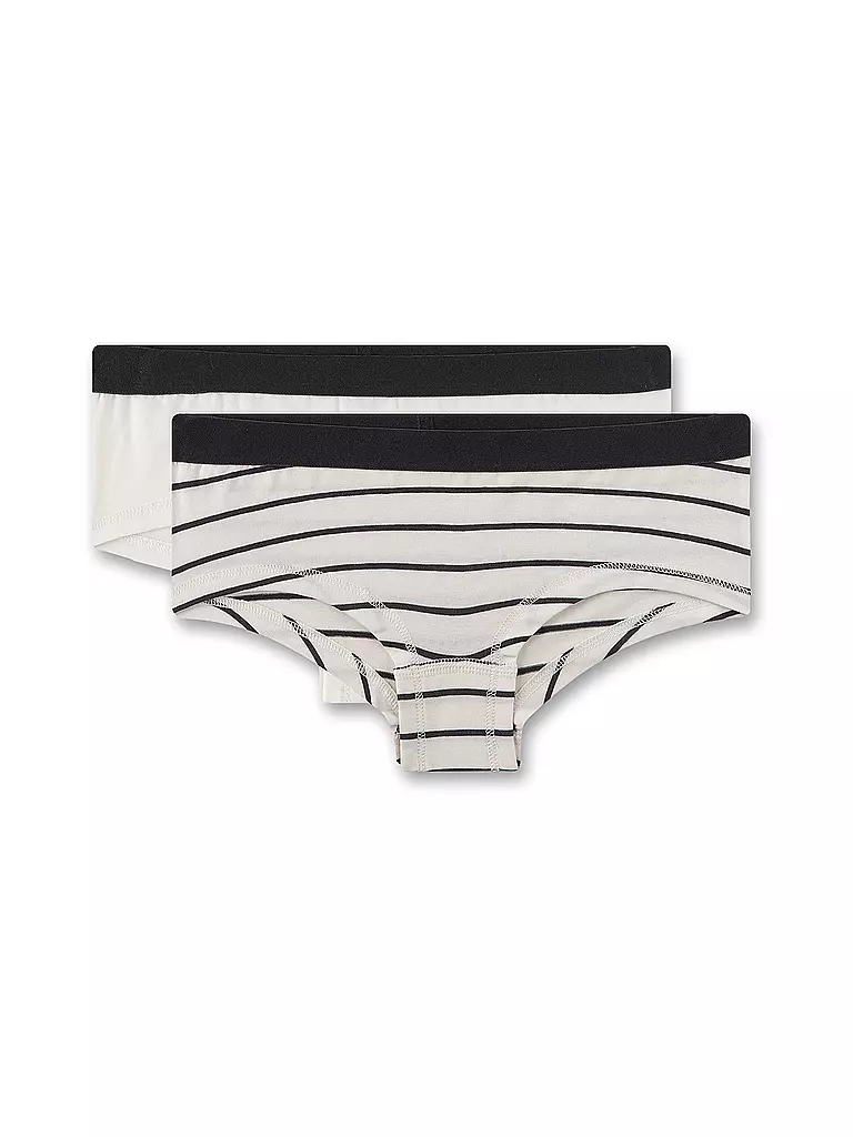 SANETTA Mädchen Pant 2-er Pkg white pebb creme