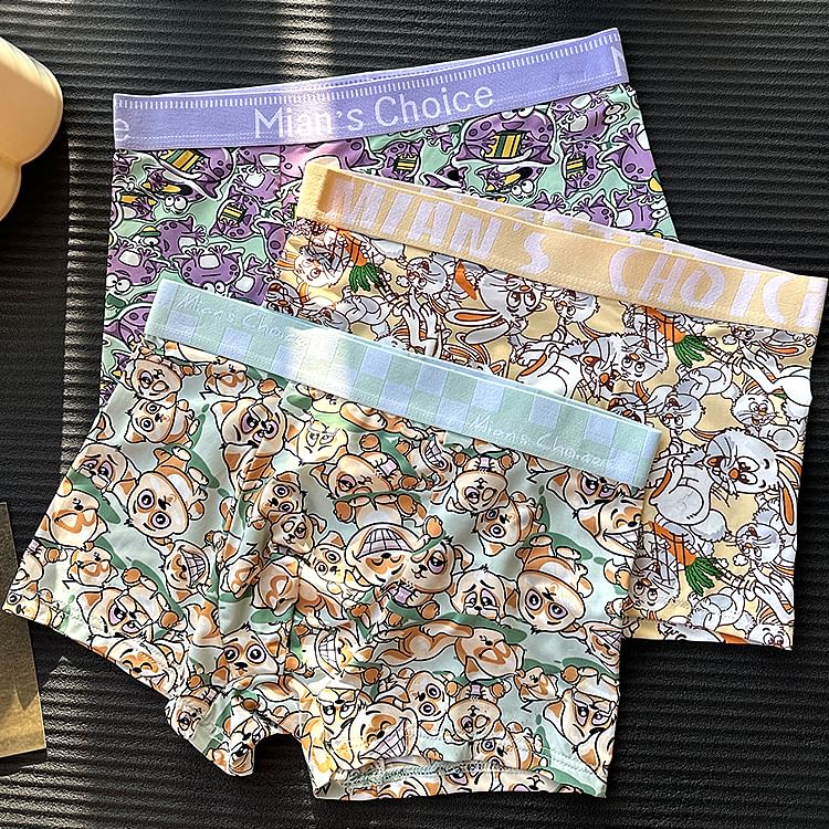 Pancherry - Cartoon Print Boxershorts / Set