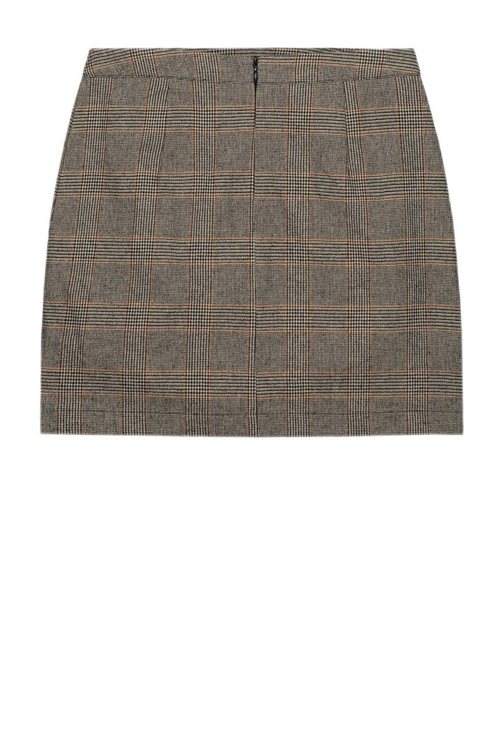 NIK&NIK geruite rok camel