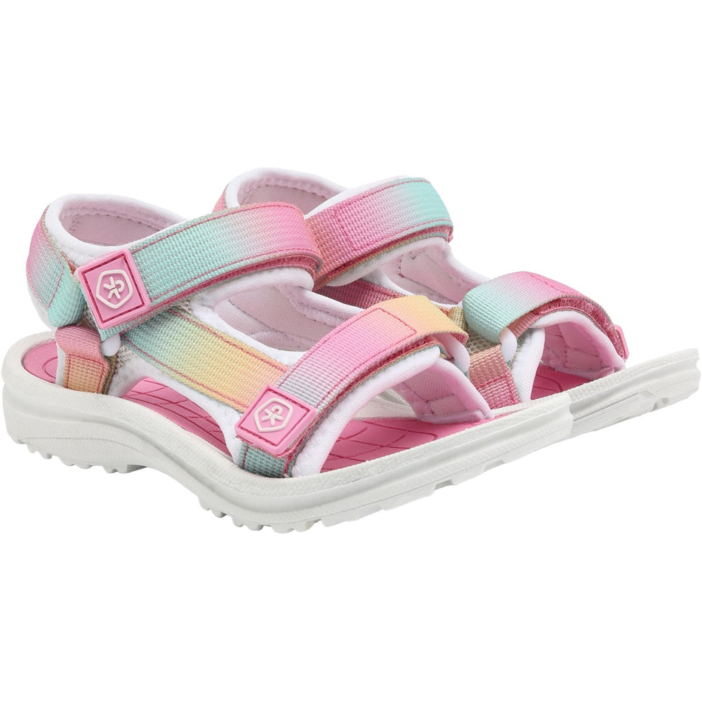 Køb Color Kids Begonia Pink Colorblock Sandaler M/ Velcro
