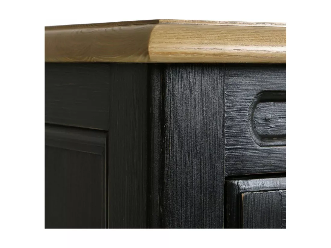 Colonne de salle de bain Bois-MDF Noir - Manoir Interior's