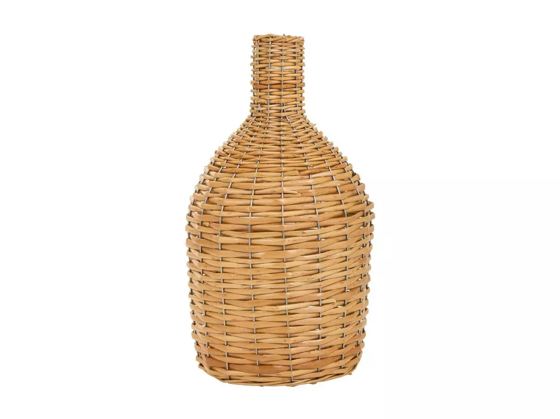 Vase en osier marron d21x38h