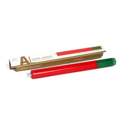 Stabkerze Weihnacht, Adventskranz