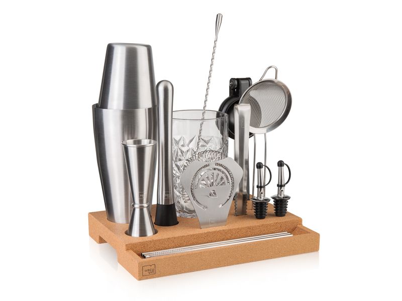 Vacuvin Cocktail-Set Bar 16-teilig 0.75 l, Edelstahl Cocktailset