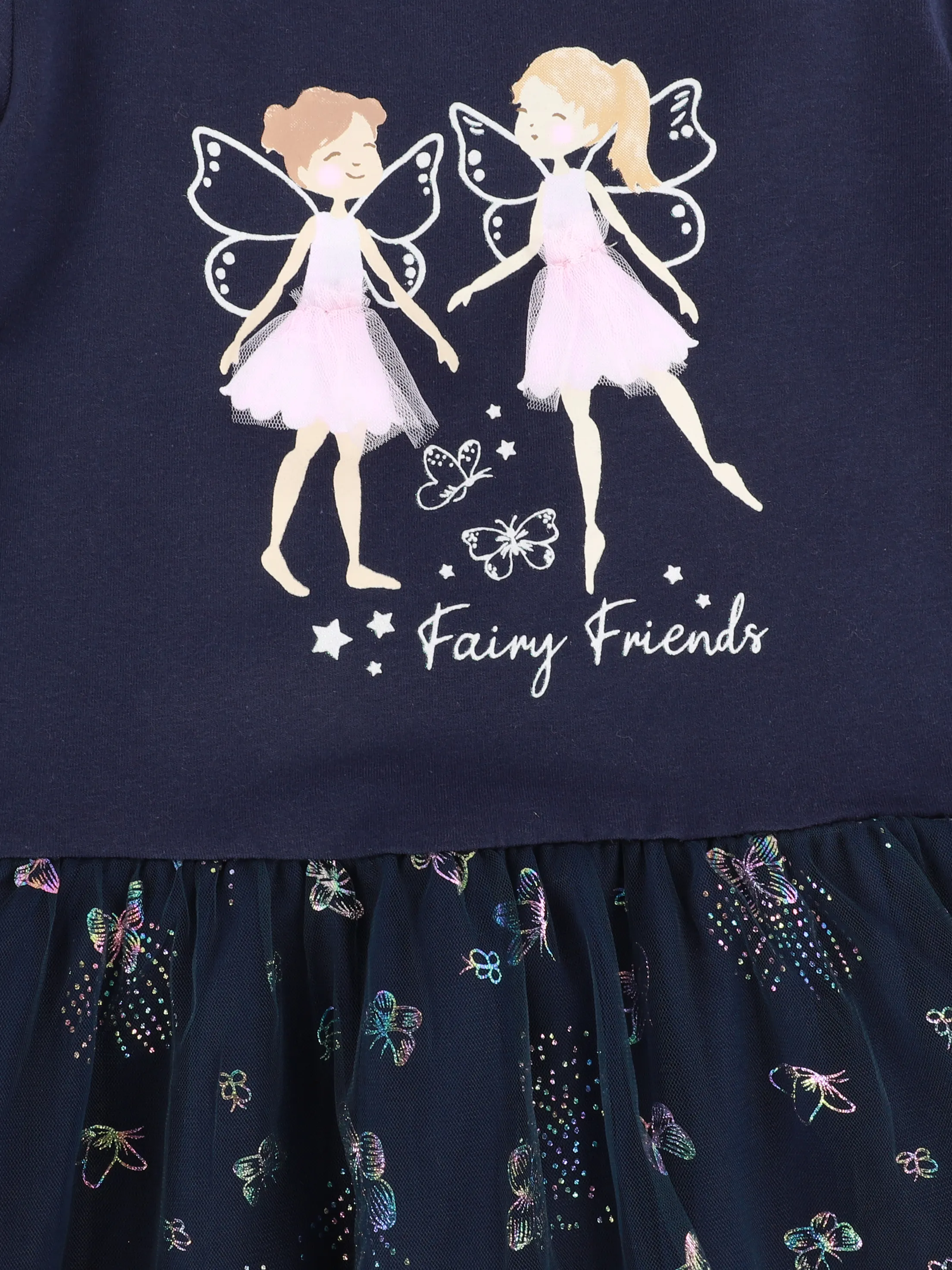 Mädchen Tüllkleid mit Print