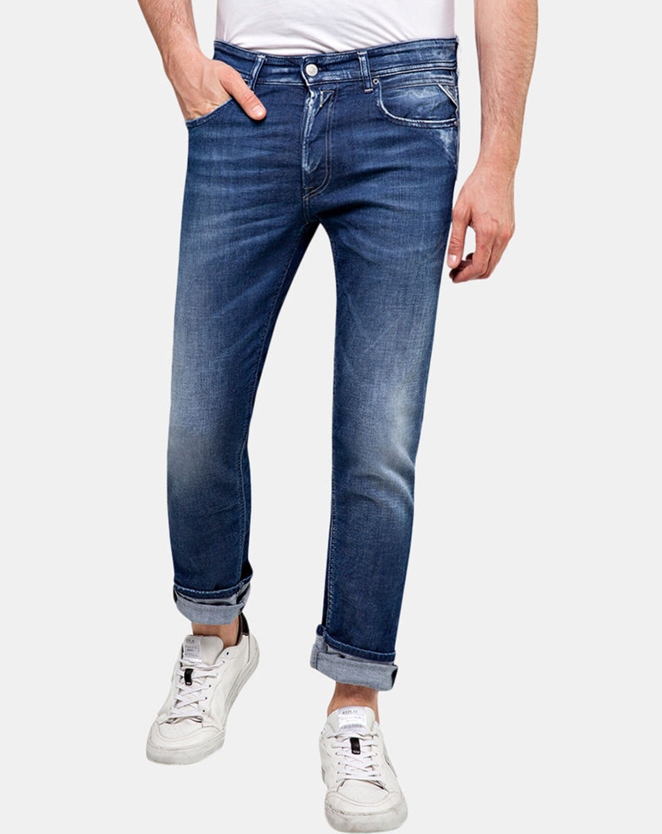 Replay Jean Droit Grover bleu foncé