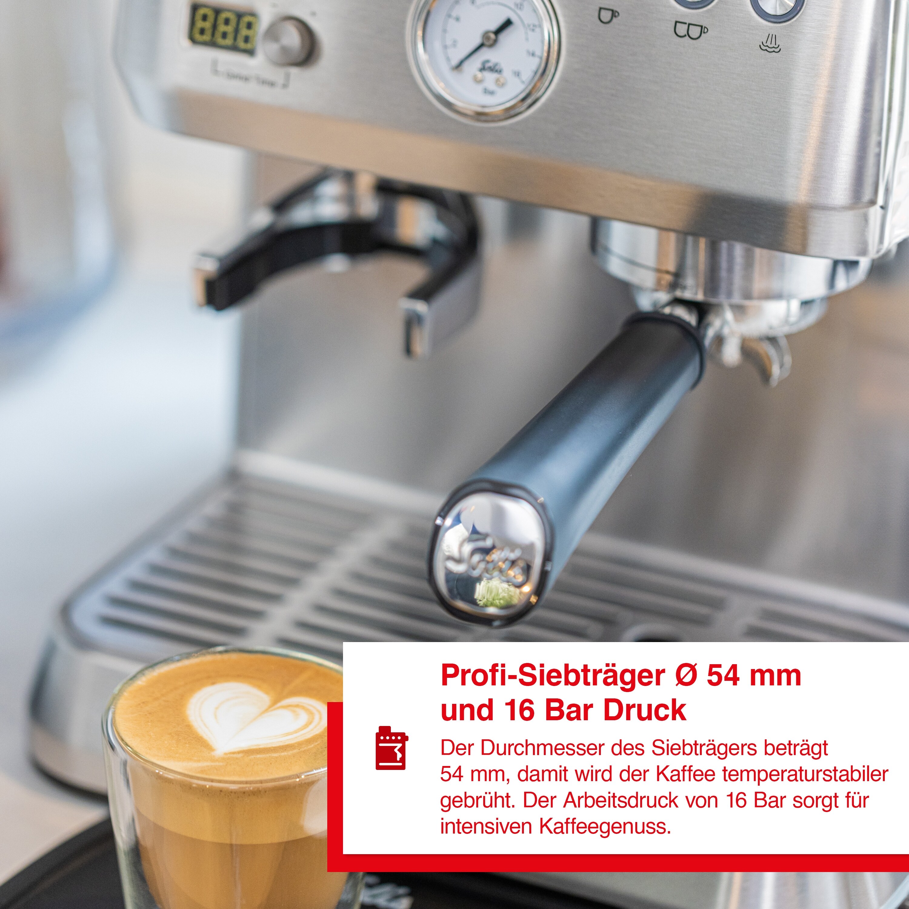 Solis Siebträgermaschine 98036 silber