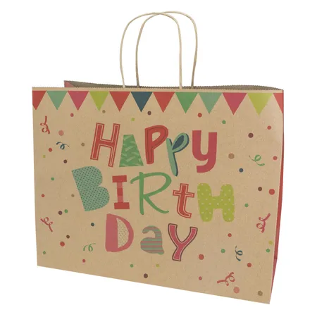 Idena Geschenktasche zum Geburtstag 33x26x12cm FSC-Rec.