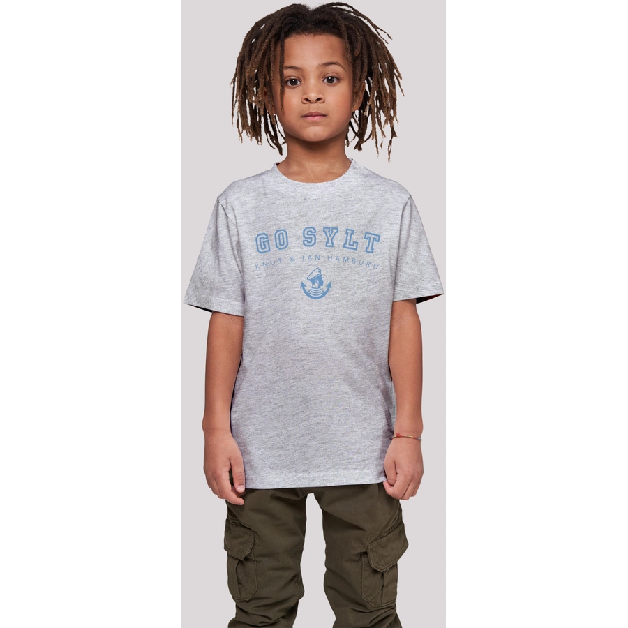F4NT4STIC T-Shirt Go Sylt Knut & Jan Hamburg heather grey