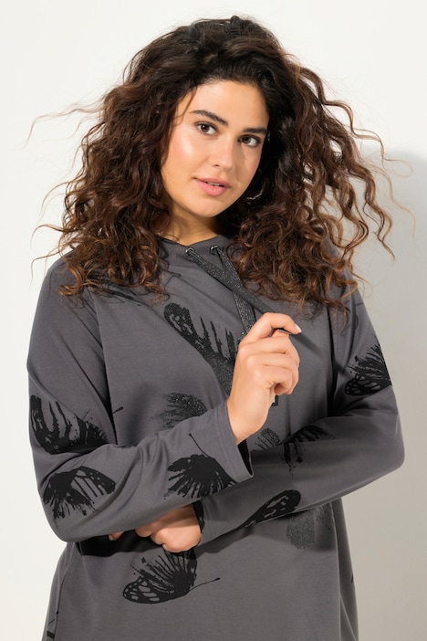 Sweater, Schmetterlinge, Rundhals, Langarm