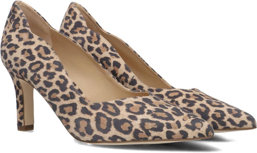 Peter Kaiser Elegante bruine suède pumps met puntneus