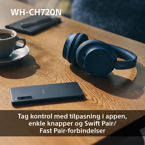 Sony WH-CH720N trådløse over-ear høretelefoner - lyserød