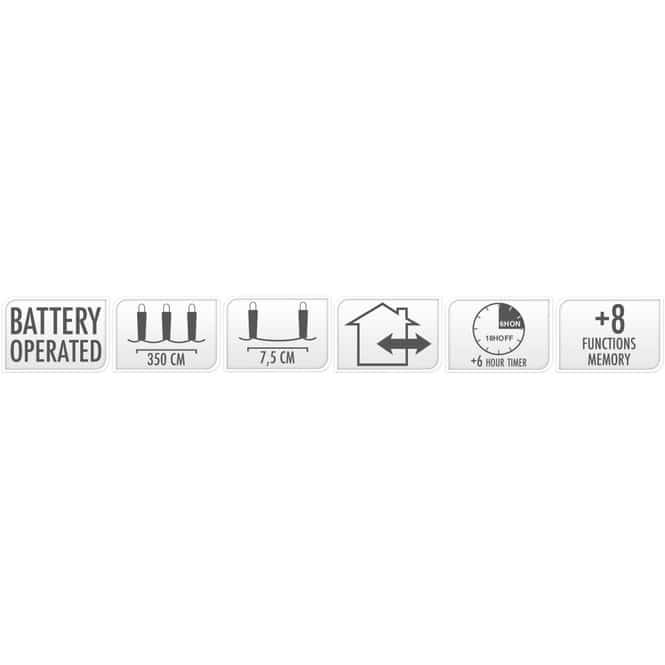 48er LED-Lichterkette - 3,5 m