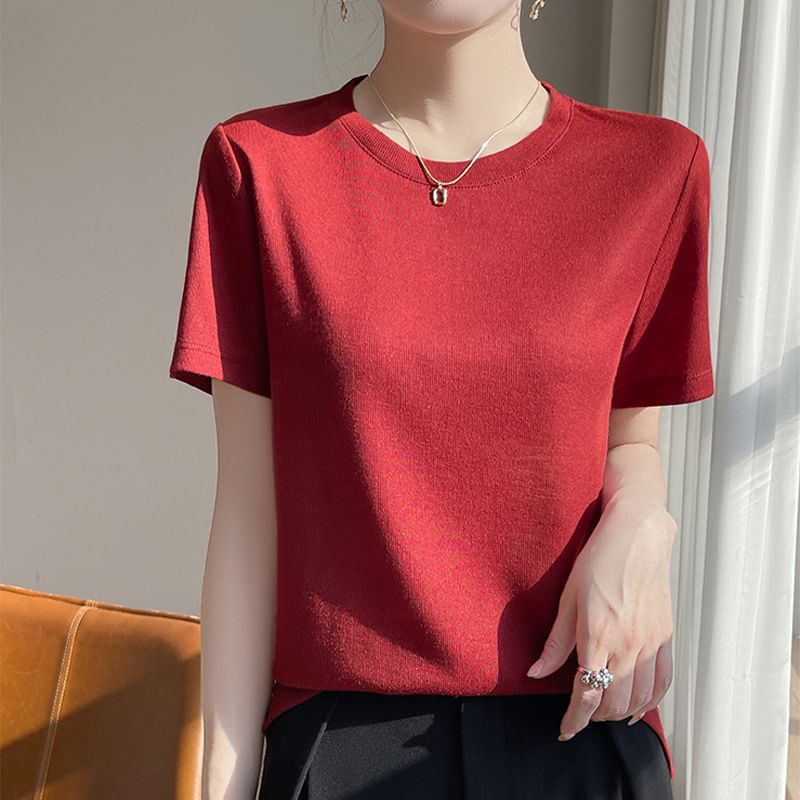Weelop - T-shirt met korte mouwen en ronde hals