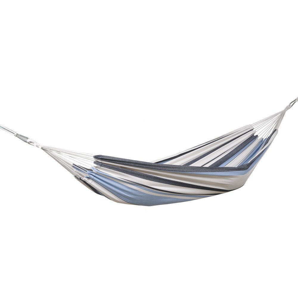 AMAZONAS Salsa XL Reise Tuch Hängematte Wetterfest Single Garten Camping 150kg Farbe: Blau