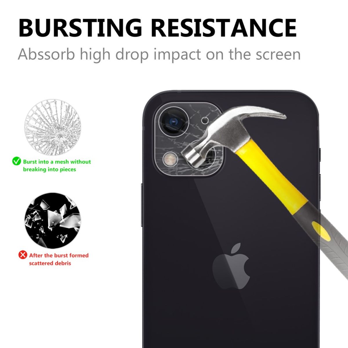 Kamera Objektiv HD+ Kameralinse Schutz Glas Protection für Apple iPhone 13 Neu