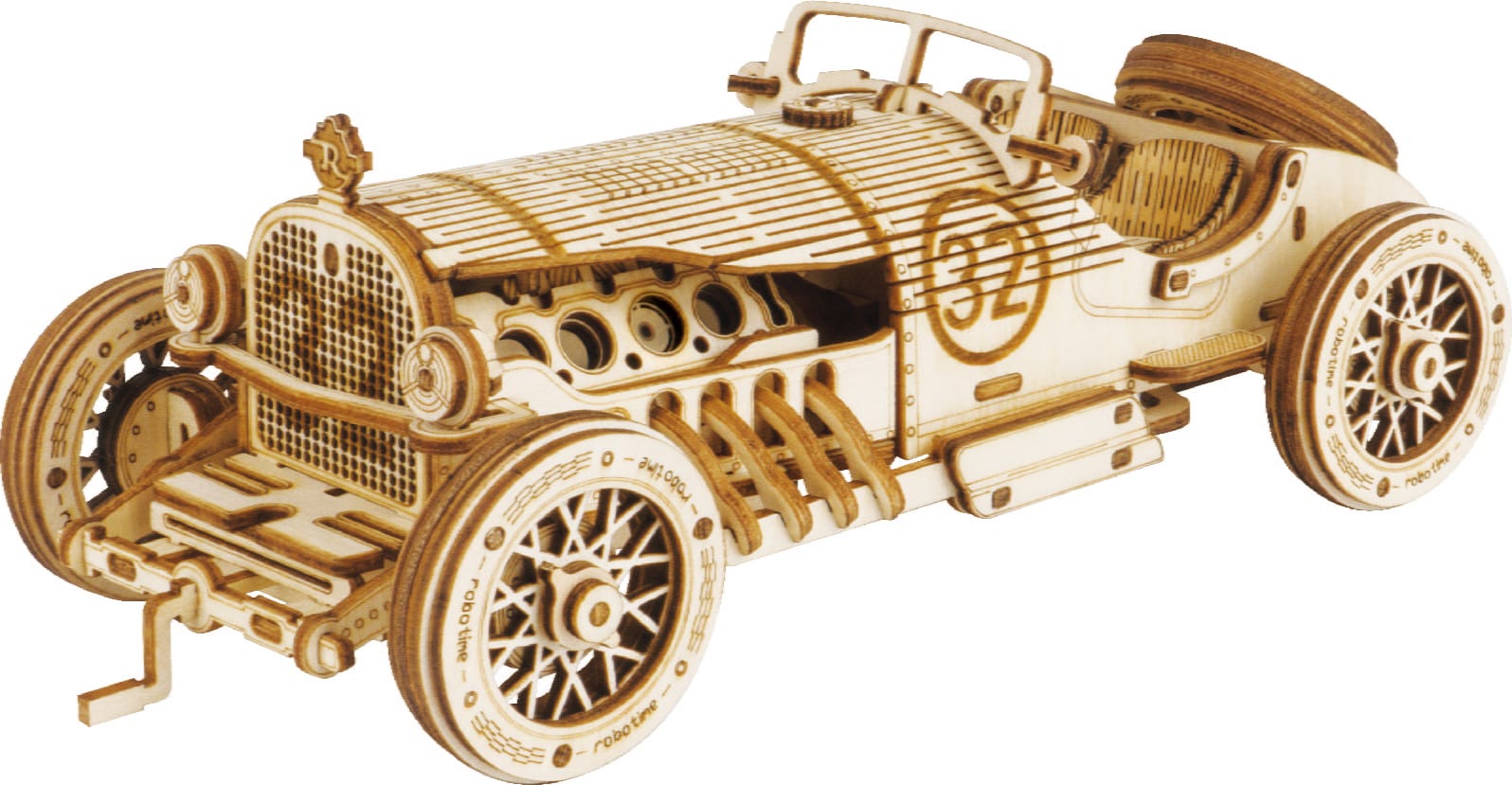 ROKR  Grand Prix Car    3D Holzpuzzle: Eine Legende aus Holz