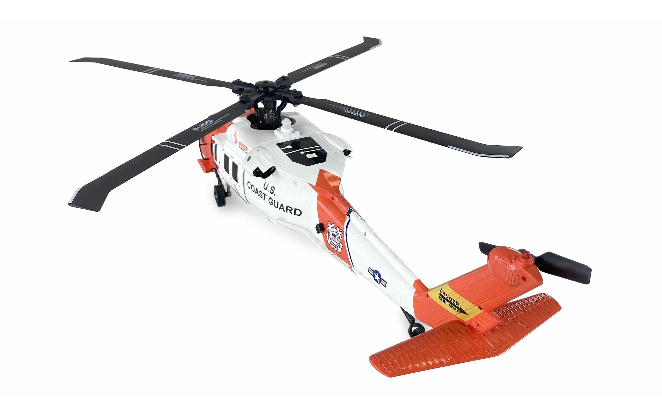 Helikopter UH60 Black Hawk Coastguard 6-Kanal, RTF<br>Pitchgesteuerter Sikorsky UH60 Transporthubschrauber