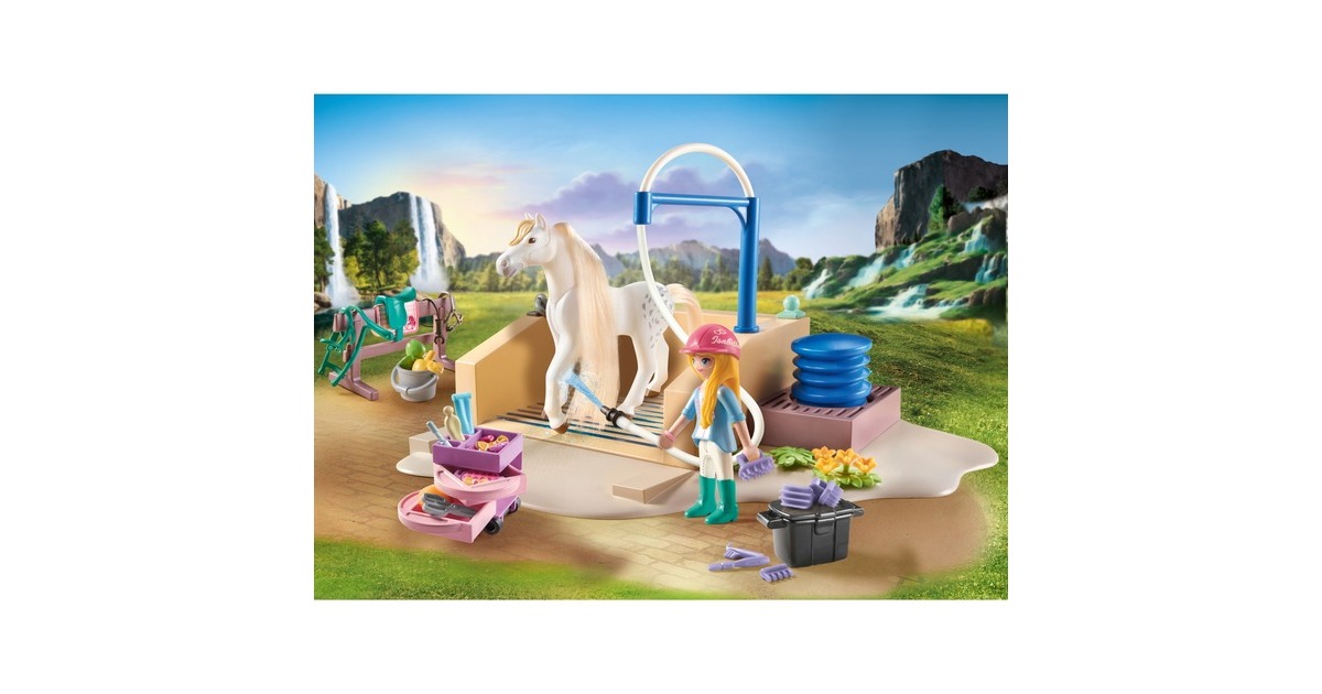 PLAYMOBILHorses of Waterfall - Isabella en leeuwin speelset Constructiespeelgoed  (71354)