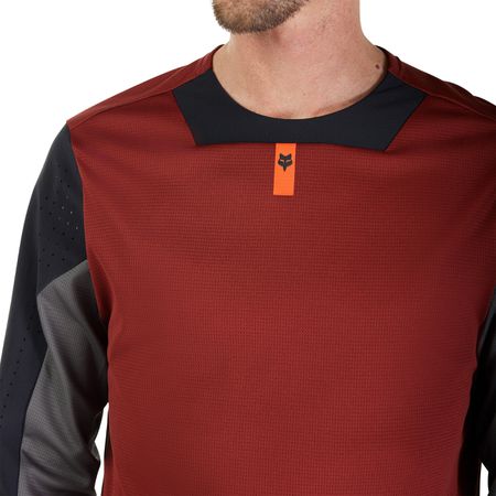 DEFEND Herren-Langarmshirt  rust  L