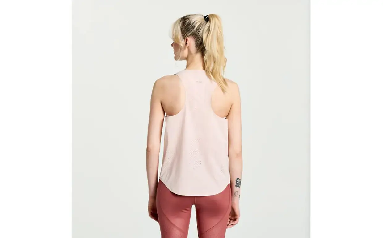 Saucony Pinnacle Hardloopshirt Zonder Mouwen Roze Dames