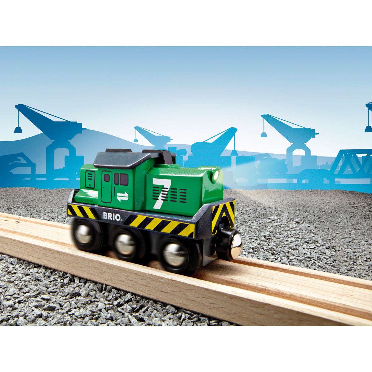 BRIO Spiel Batterie-Frachtlok