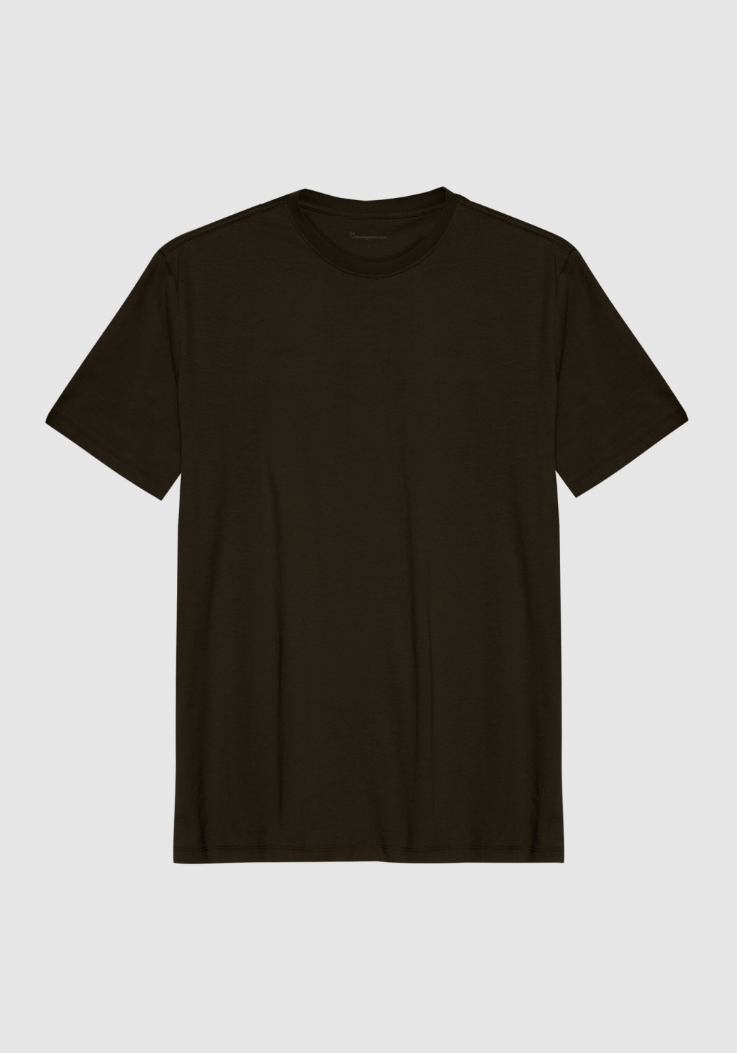 Knowledge Cotton Apparel T-Shirt Basic Tee Green Melange