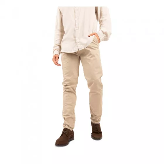 Derbies MARRON DENIM SIDE CUIR