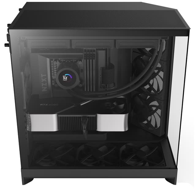 NZXT H9 Flow 2025 PC-kabinet (sort)
