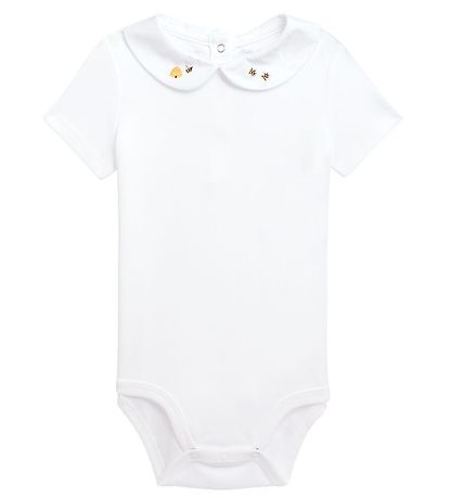 Polo Ralph Lauren Body k/ä - Babykollektion - Weiß m. Bienen