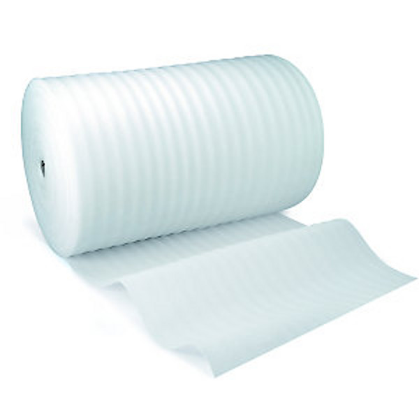 RAJA Film mousse polyéthylène - Rouleau l. 60 cm x L. 250 m - Transparent - Lot de 2