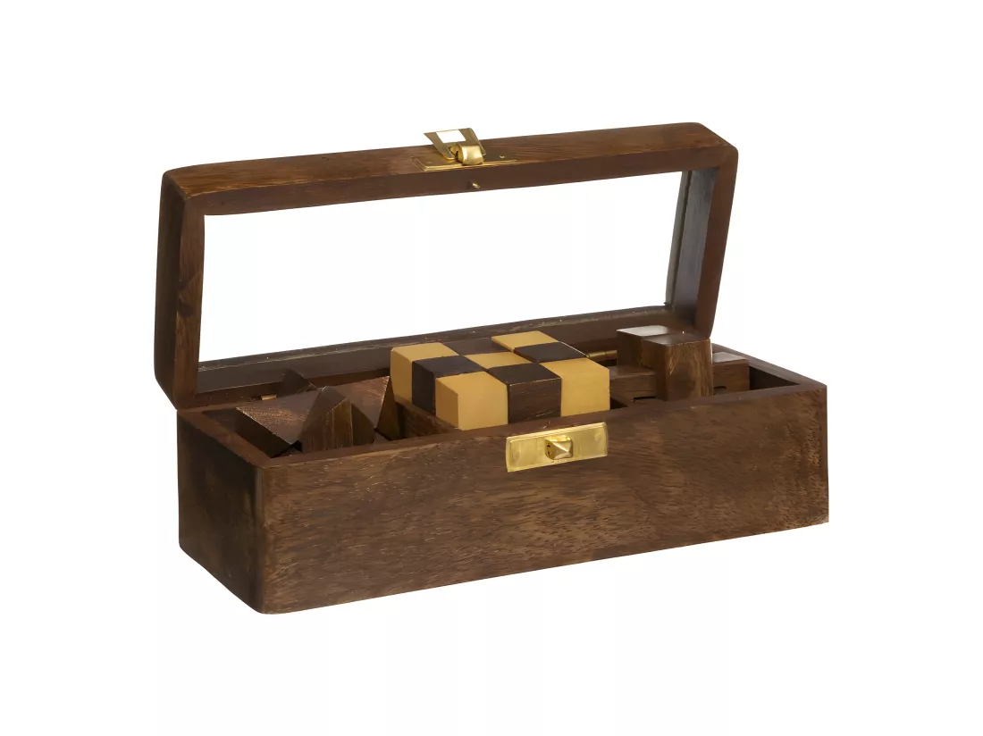 Jeu Casse Tête Déco en Bois 