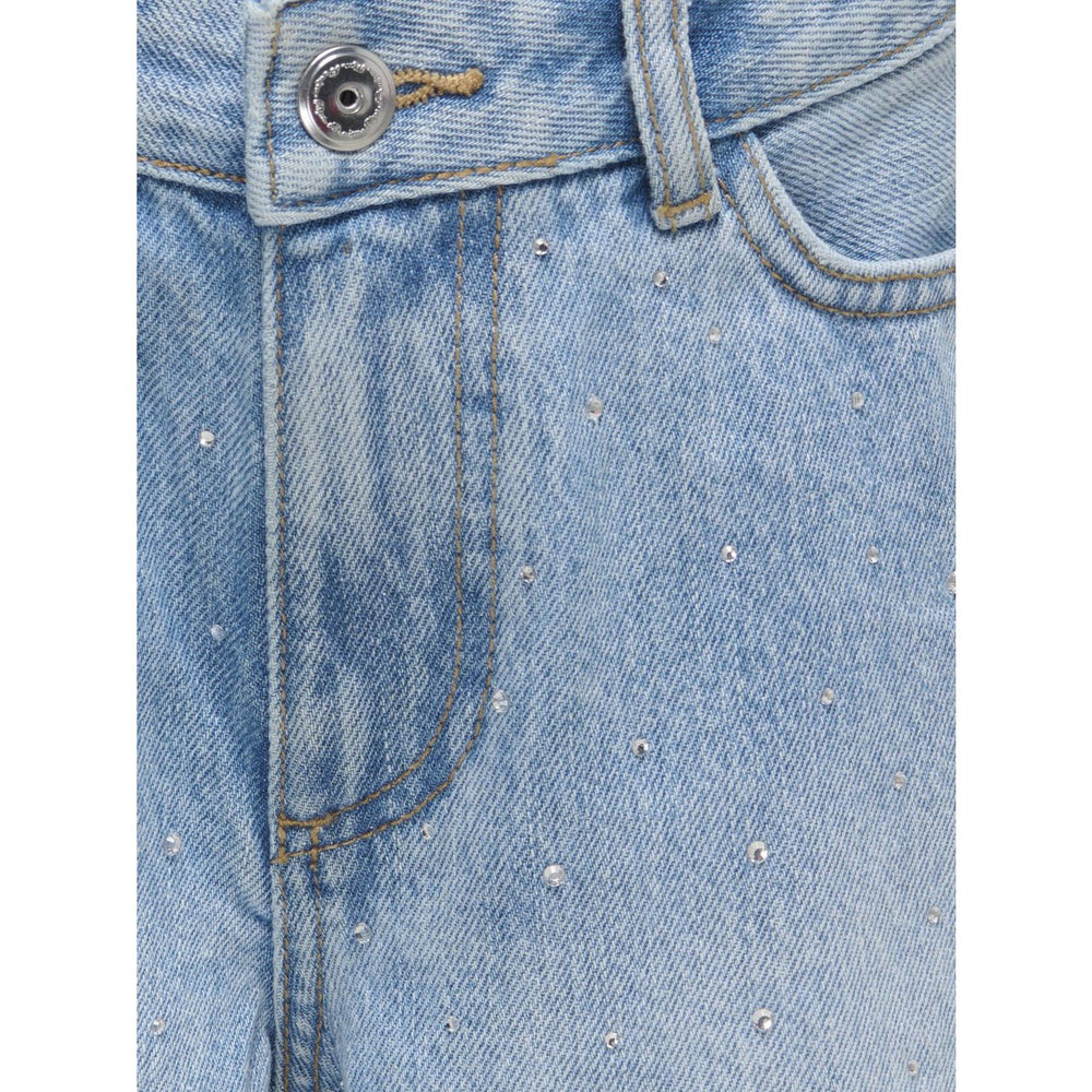 Køb kids ONLY Medium Blue Denim Rhinestones Kogsonny Hw Wide Rhinst Dnm Shorts Azg