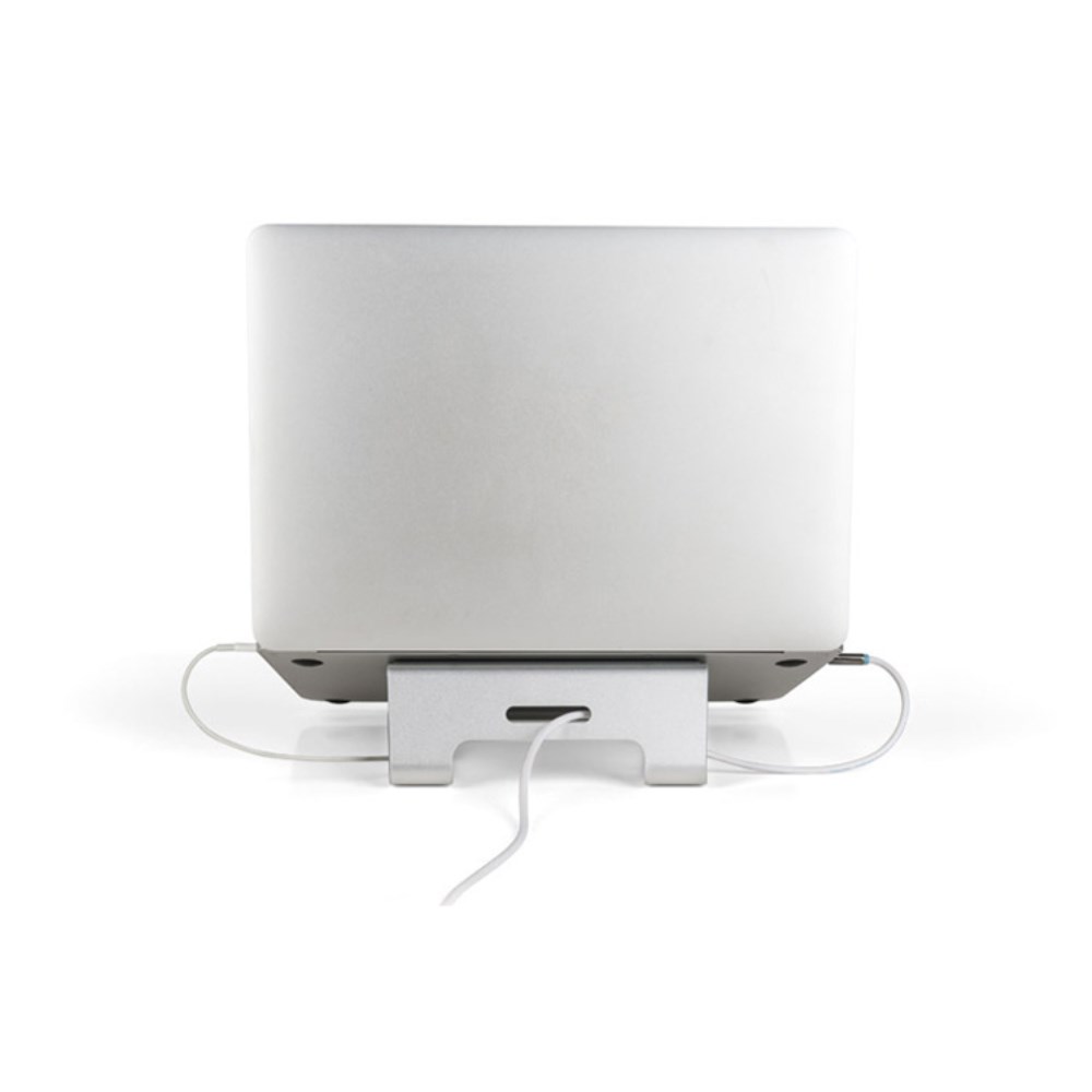 MacBook Alu Hybrid Laptop Ständer Halter - Silber