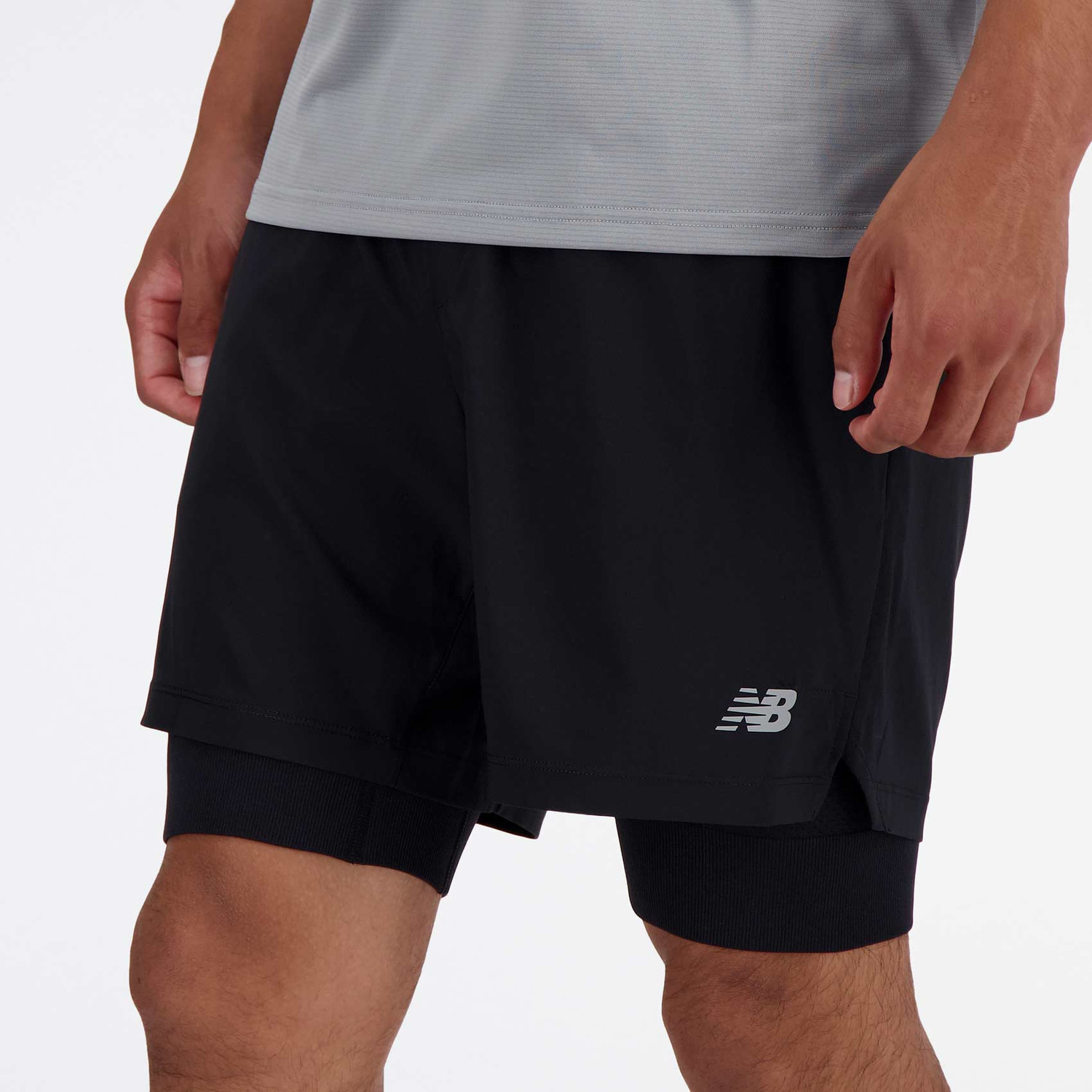 New Balance AC 7'' 2in1 Short Heren