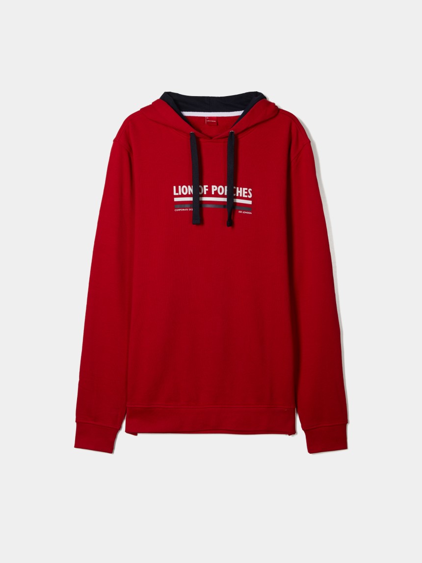 Sweatshirt de algodão com capuz