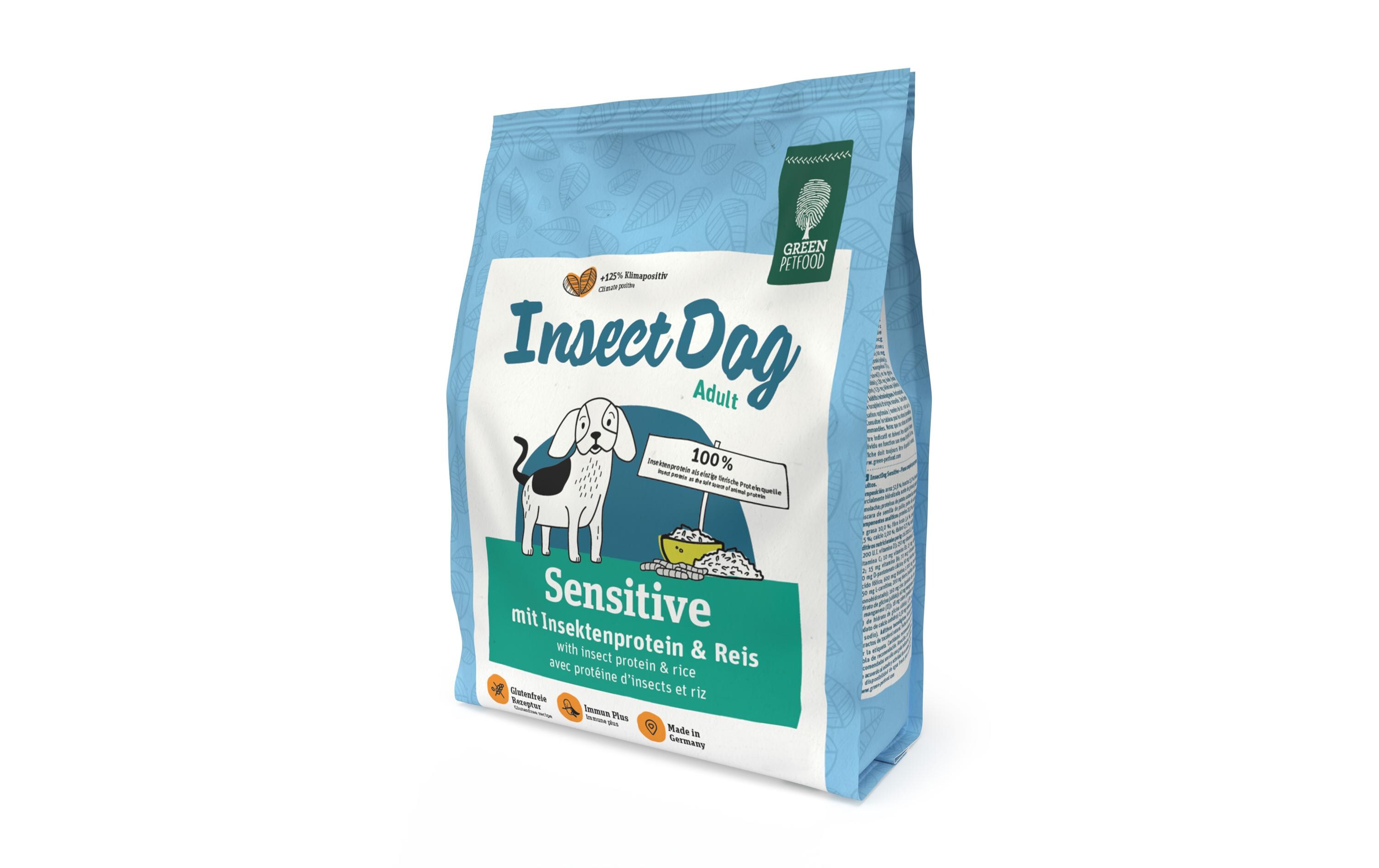 Trockenfutter InsectDog Sensitive, 0.9 kgAlleinfuttermittel für ausgewachsene Hunde