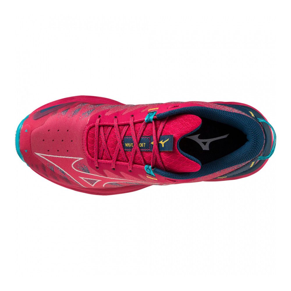 Mizuno WAVE DAICHI 7 - Chaussures trail Femme jazzy/bluebird/blueopal