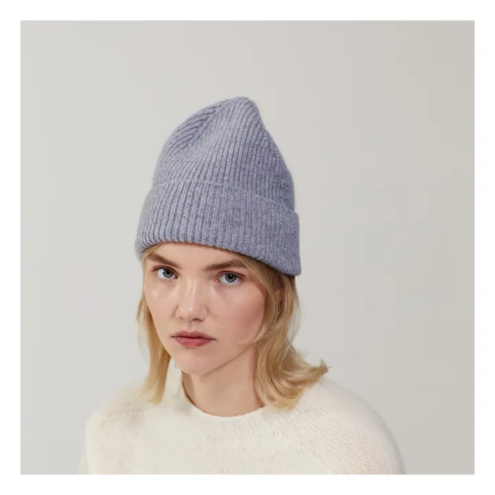 Le Bonnet Amsterdam Bonnet Laine et Angora | Gris clair