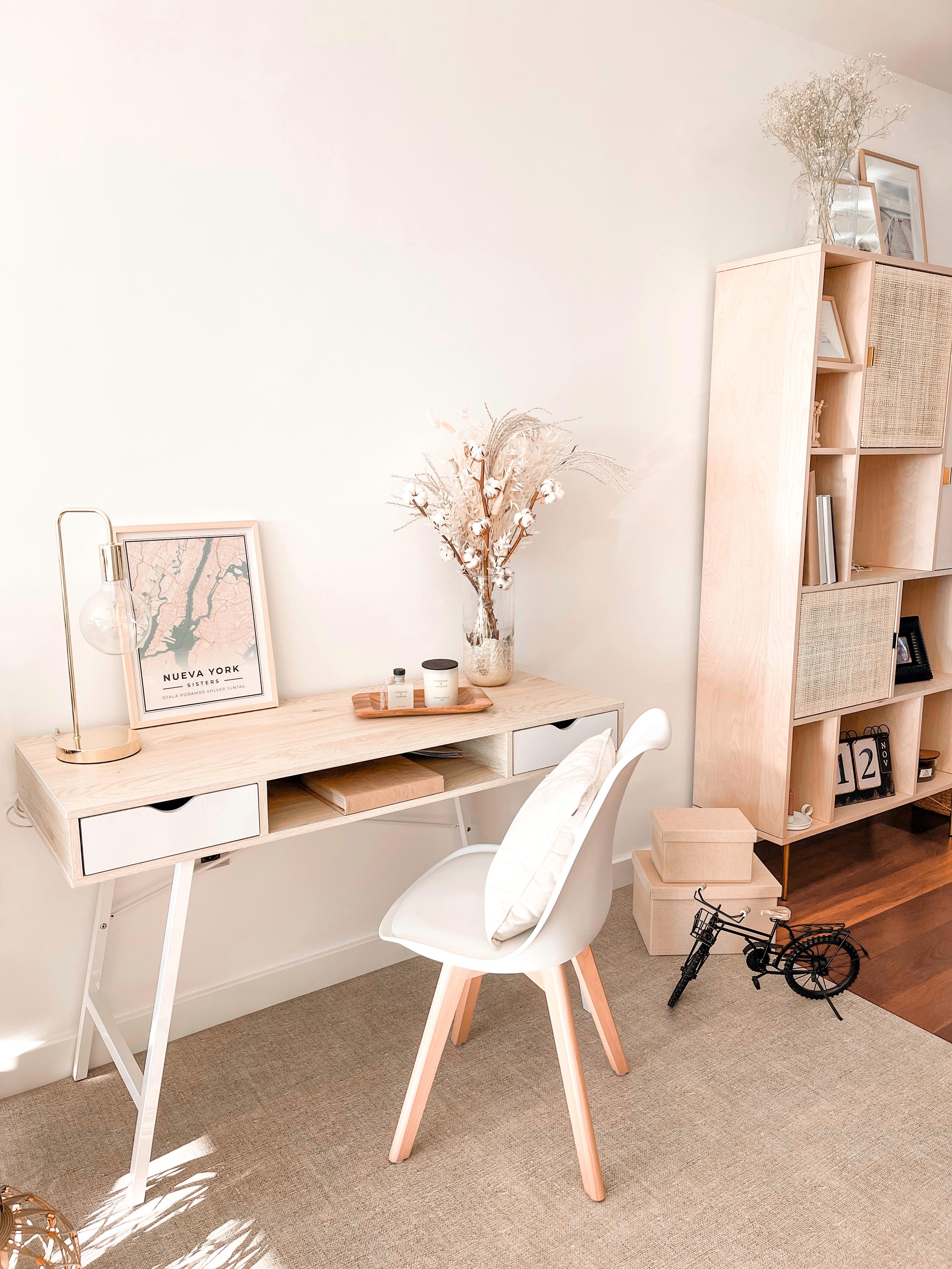 Bureau CLARITA Lichtbruin 120 cm 48 cm met lades
