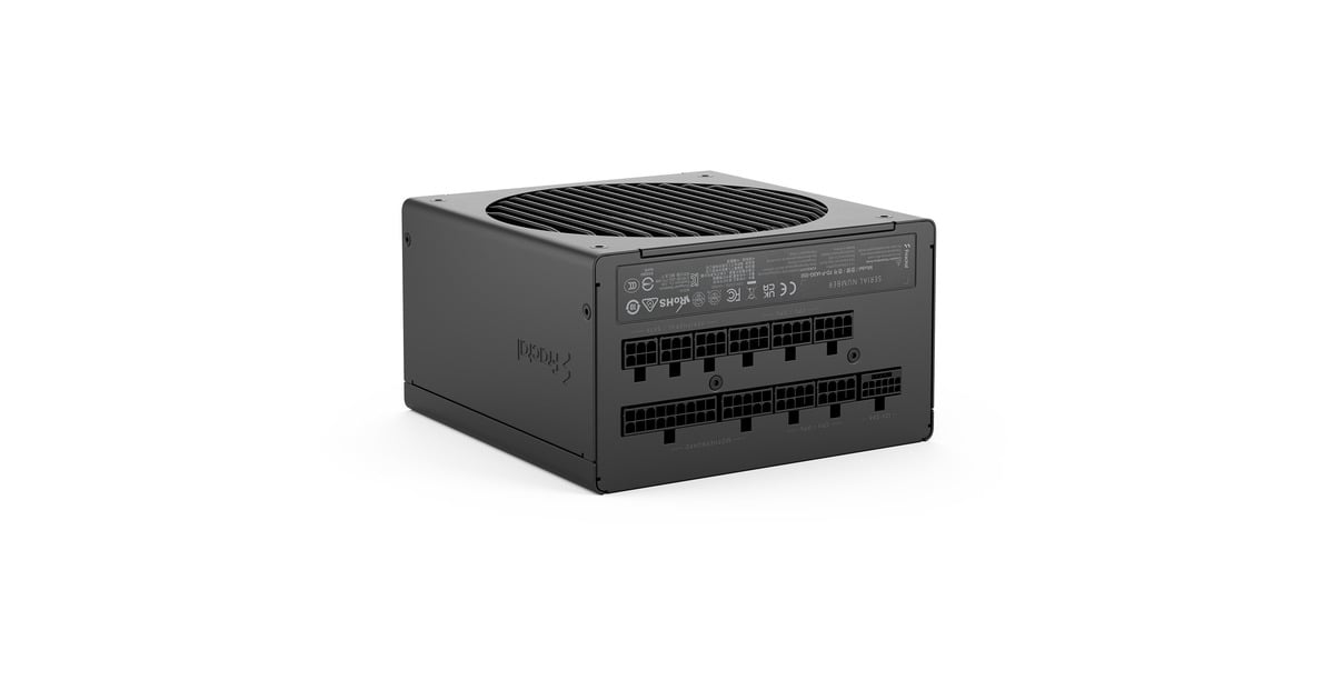 Fractal DesignION Gold 3 modulaire 1000 watt voeding   (Zwart, 1x 12V-2x6, 3x PCIe)
