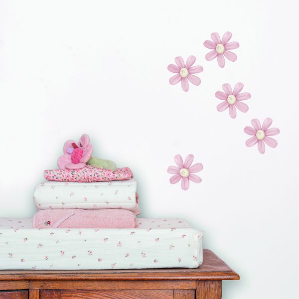 Little Dutch Muurstickers Bloemen - Fairy Garden - 3 Vellen