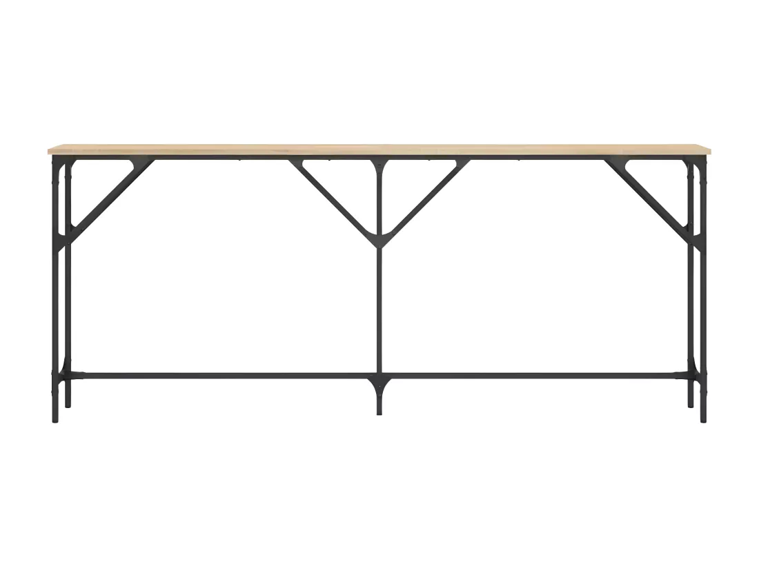 Table console chêne sonoma 180x23x75 cm bois d'ingénierie