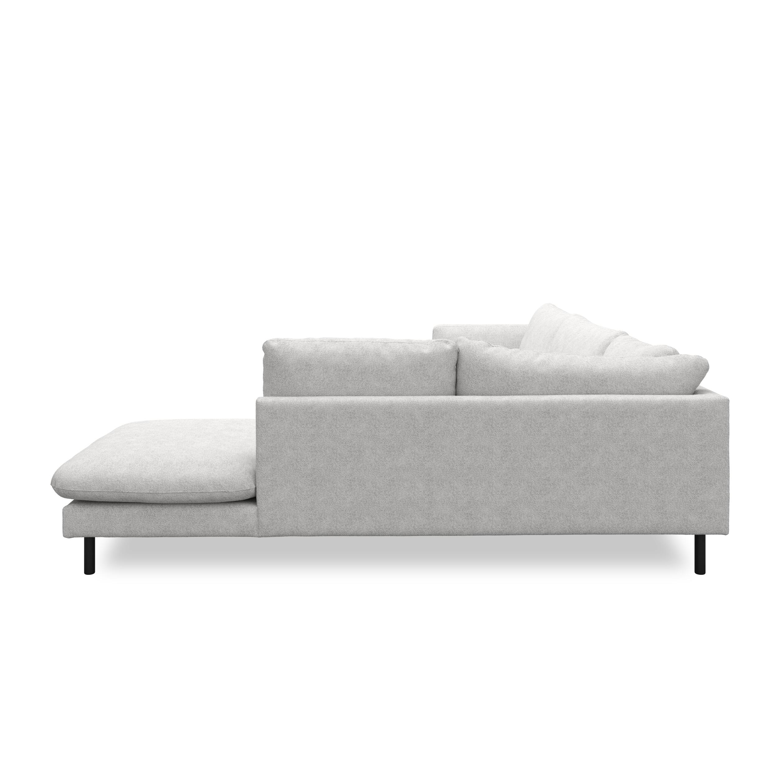 Bjorn højrevendt sofa med pufafslutning
