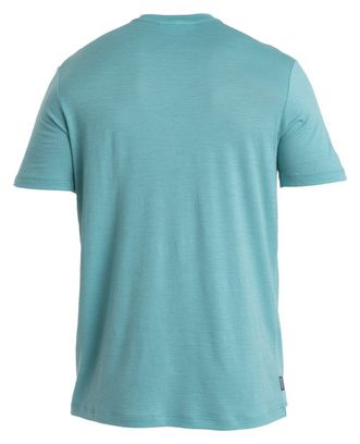 T-shirt Technique Icebreaker Mérinos 150 Tech Lite III Bleu Clair
