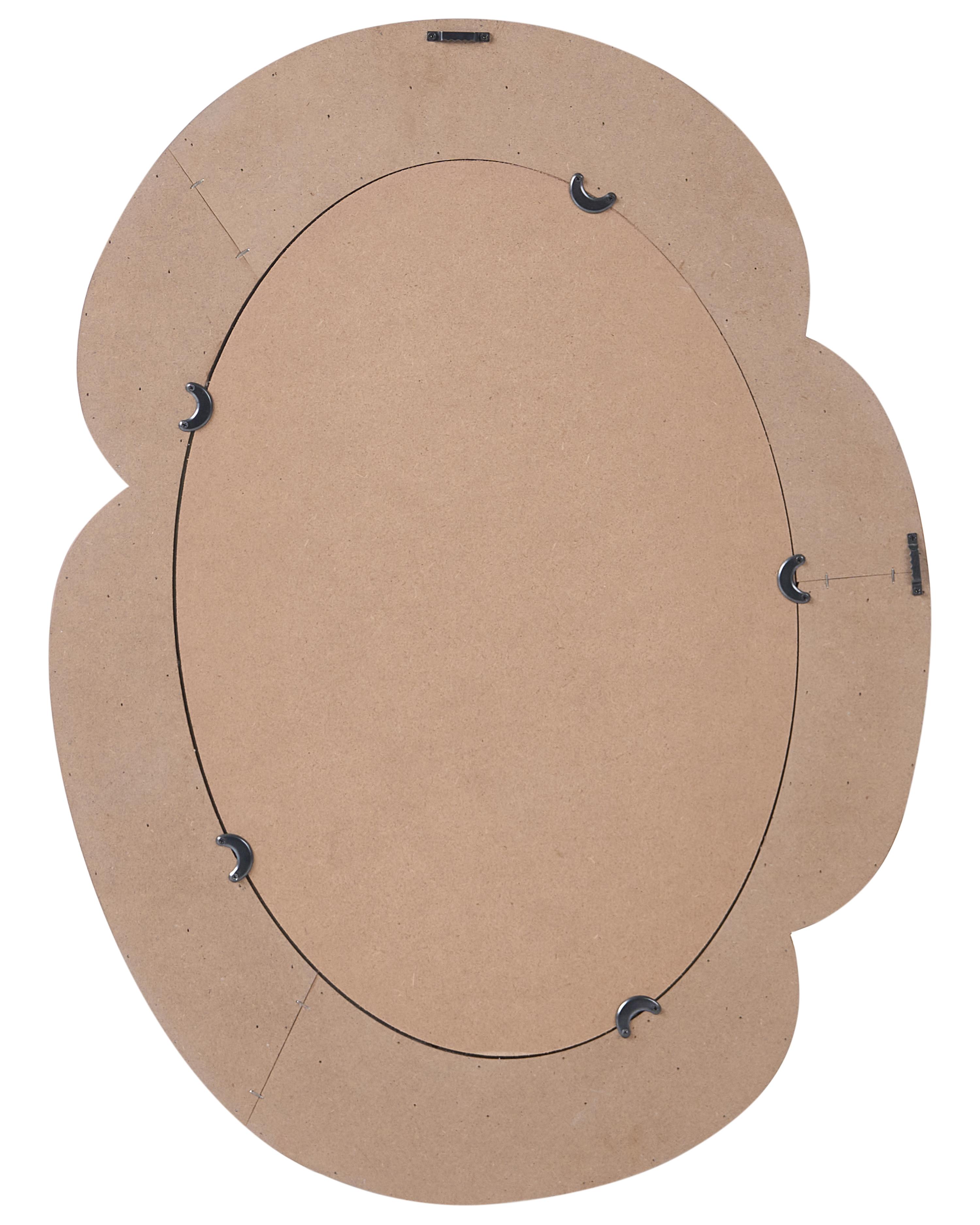 Wandspiegel ALVENA 60 cm 80 cm Donkerbruin