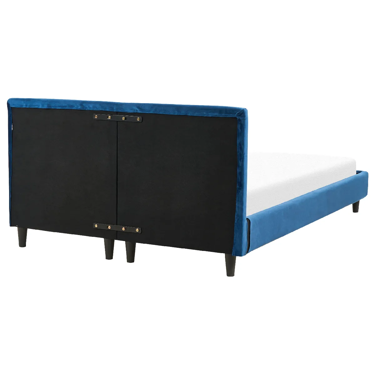 BELIANI FITOU 140x200 cm - Velours Bleu foncé