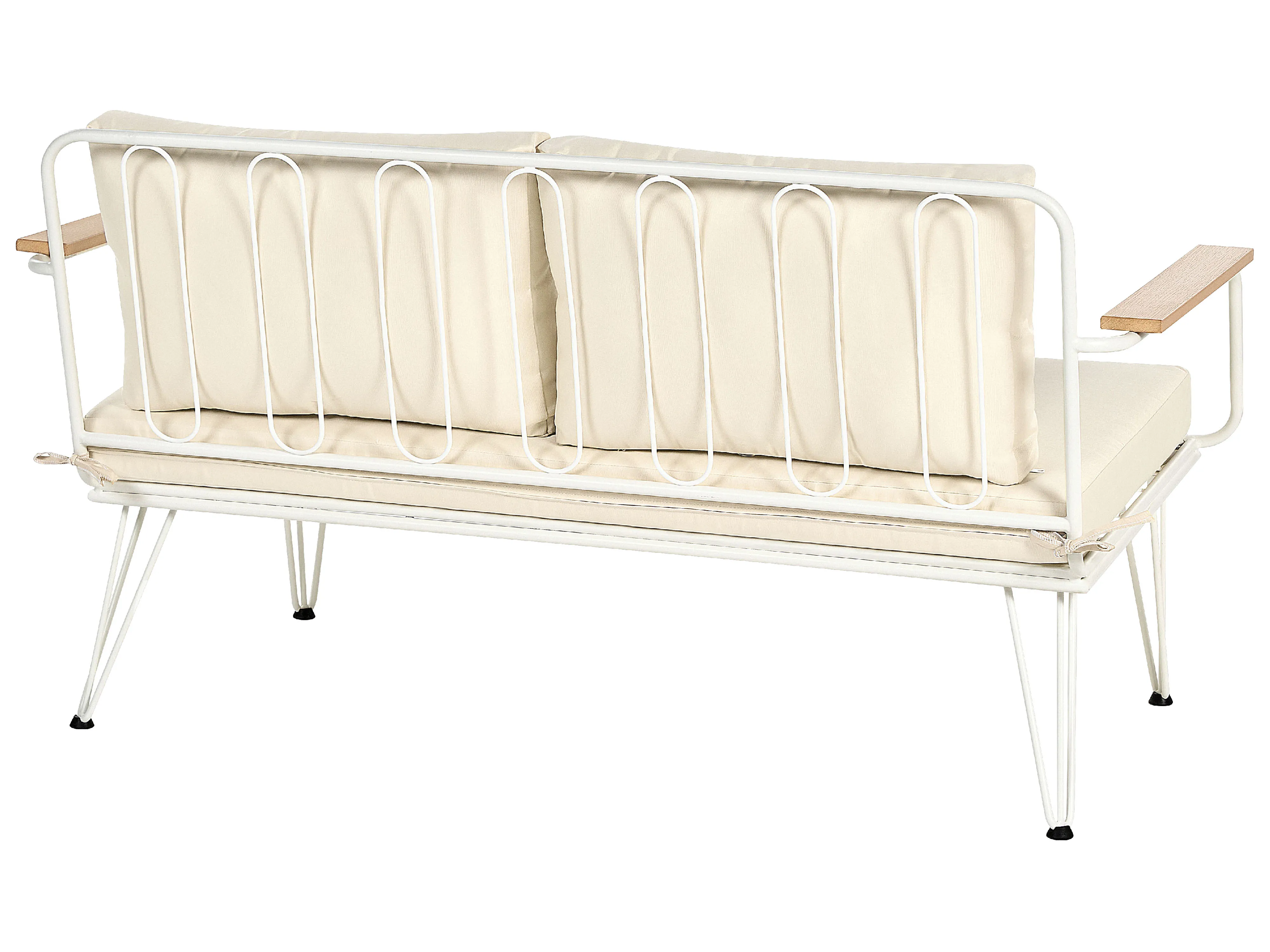 Loungeset met tafel 4-zits MONTESILVANO Metaal Lichtbeige