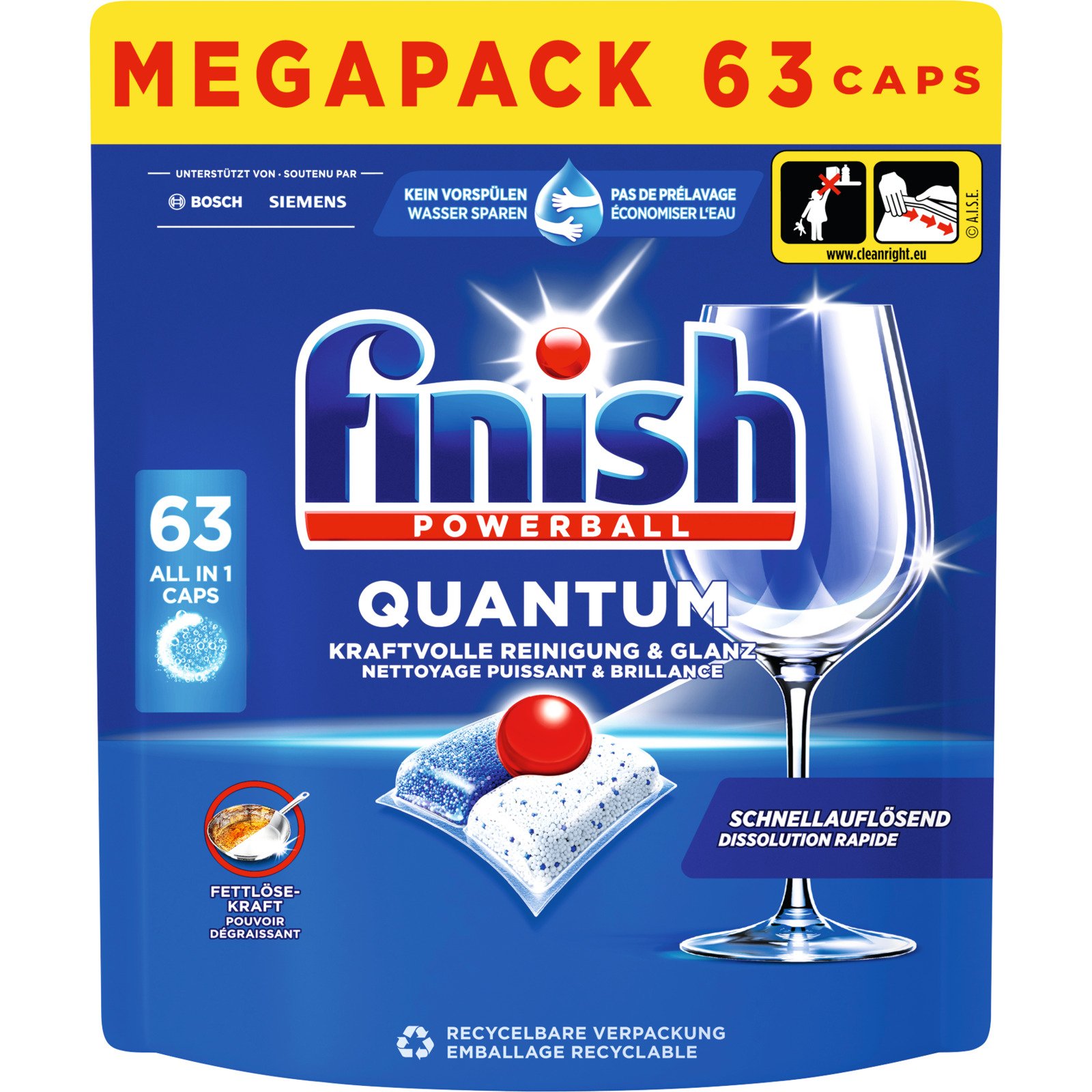 Finish Quantum Tabs Regular 63 Tabs