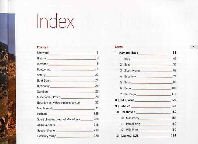 BALVANIJA - PRILEP MACEDONIA BOULDERING GUIDEBOOK